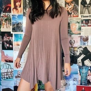 mauve long sleeve dress!